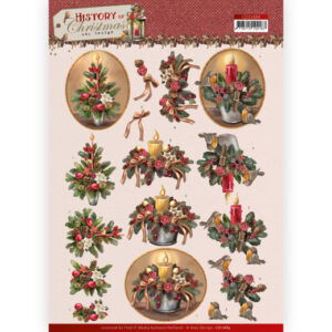 CD11684 3D Cutting Sheet - Amy Design - History of Christmas - Christmas Candles