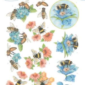 3D Cutting Sheet - Jeanine's Art - Bees and Flowers Jeanines Art CD11335