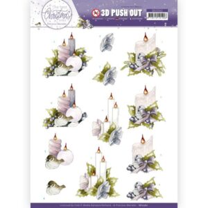 SB10562 3D Push Out - Precious Marieke - The Best Christmas Ever - Pink Candles(HJ197
