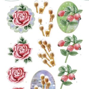 3D Cutting Sheet - Jeanine's Art - Winter Flowers Jeanines Art CD11587