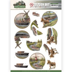 3D Push Out - Amy Design - Vintage Transport - Boat Amy Design SB10577