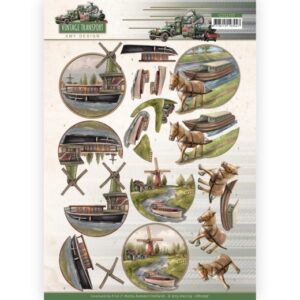 3D Cutting Sheet - Amy Design - Vintage Transport - Boat Amy Design CD11707