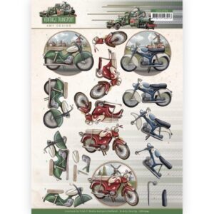 3D Cutting Sheet - Amy Design - Vintage Transport - Moped Amy Design CD11704