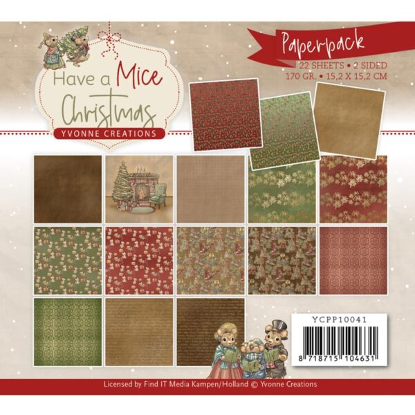 Paperpack - Yvonne Creations - Have a Mice Christmas Yvonne Creations YCPP10041