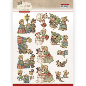 3D Cutting Sheet - Yvonne Creations - Have a Mice Christmas - Christmas Carol Yvonne Creations CD11714