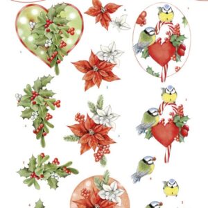 3D Cutting Sheet - Jeanine's Art - Red Holly Berries Jeanines Art CD11538