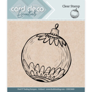CDECS069 Card Deco Essentials - Clear Stamps - Christmas Ball (HJ199)