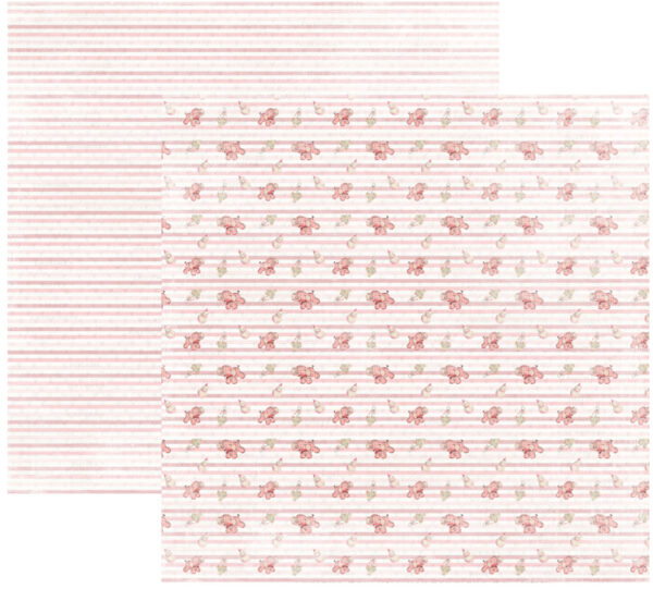 RP0343 It´s a girl Collection - Elephant Double-sided patterned paper 12x12 200 gsm Reprint