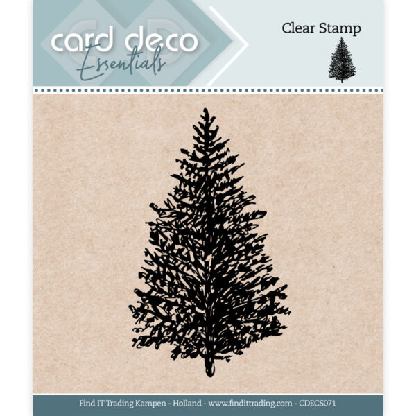 Card Deco Essentials - Clear Stamps - Christmas Tree Card Deco Essentials CDECS071