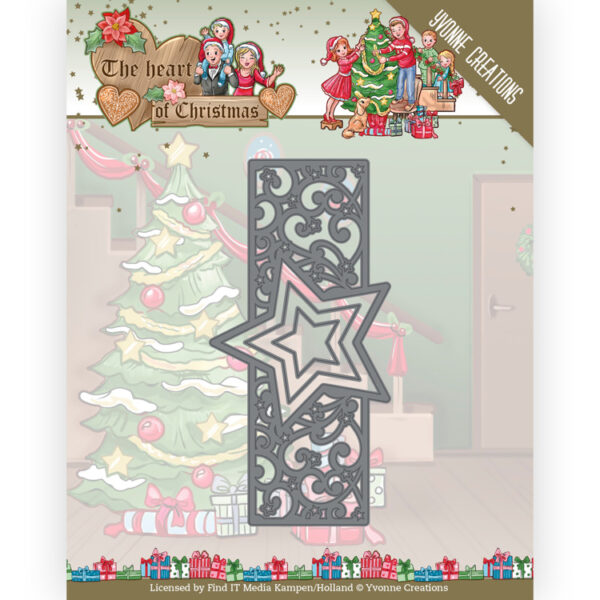 Dies - Yvonne Creations - The Heart of Christmas - Twinkling Border Yvonne Creations YCD10256