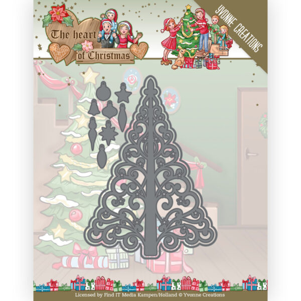 Dies - Yvonne Creations - The Heart of Christmas - Twinkling Tree Yvonne Creations YCD10255