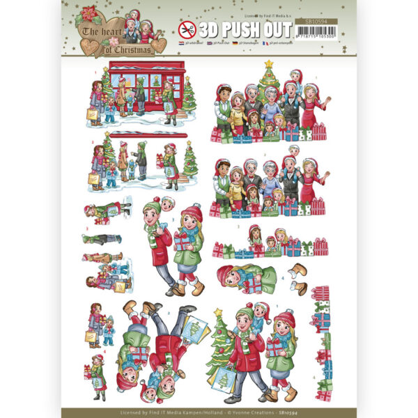 3D Push Out - Yvonne Creations - The Heart of Christmas - Shopping Yvonne Creations SB10594