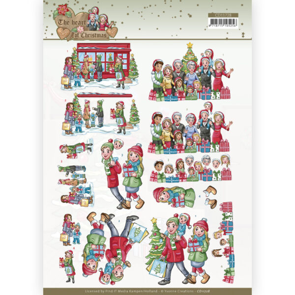 3D Cutting Sheet - Yvonne Creations - The Heart of Christmas - Shopping Yvonne Creations CD11728