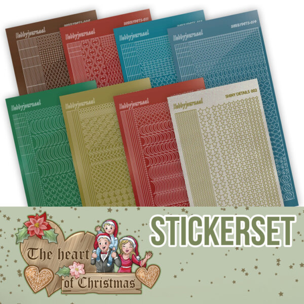 Creative Hobbydots Stickerset 19 - Yvonne Creations - The Heart of Christmas Stickers en DODO CHSTS019