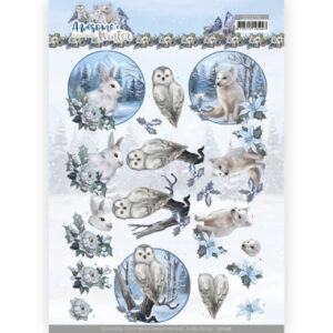 3D Cutting Sheet - Amy Design - Awesome Winter - Winter Animals Amy Design CD11736