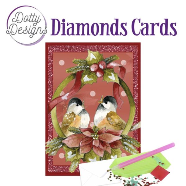 DDDC1053 Dotty Designs Diamond Cards - Birds in a Pendant