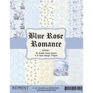 Reprint Blue Rose Romance 6x6 Inch Paper Pack (RPP061)