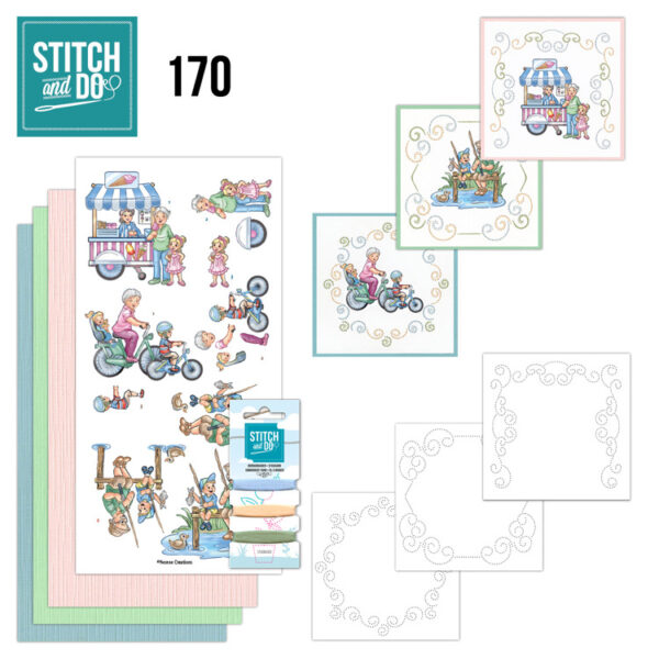 Stitch and Do 170 - Yvonne Creations - Funky Day Out - Activity Stitch & Do STDO170