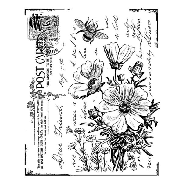 Crafty Individuals CI-302 Floral Postcard