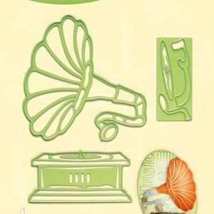 Leabilitie� Vintage Grammofoon snij en embossing mal