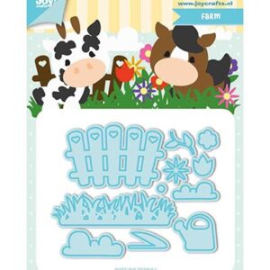 6002/1193 Snij-stencils Tumble Friends Farm