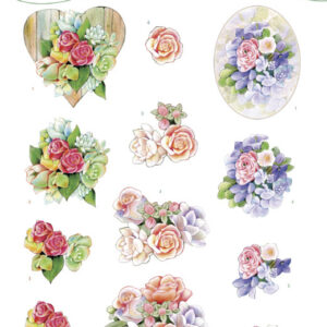 3D Cutting Sheet - Jeanine's Art - Roses CD11744