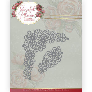 Dies - Yvonne Creations - Graceful Flowers - Graceful Corner YCD10263