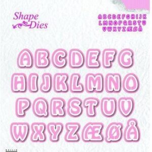 SD080 Snijmal Nellie Snellen - Shape die Alphabet 3 - alfabet letters