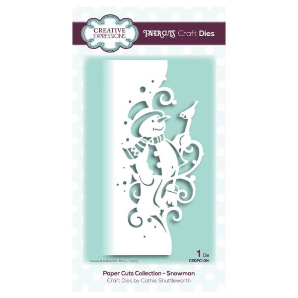 Paper Cuts • Edger craft die Snowman  	CEDPC1091