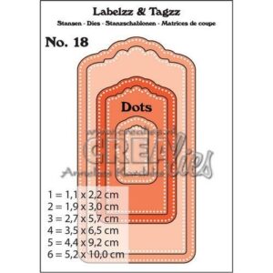 CLLT18 - Crealies Labelzz & Tagzz no. 18 CLLT18 5,2x10cm