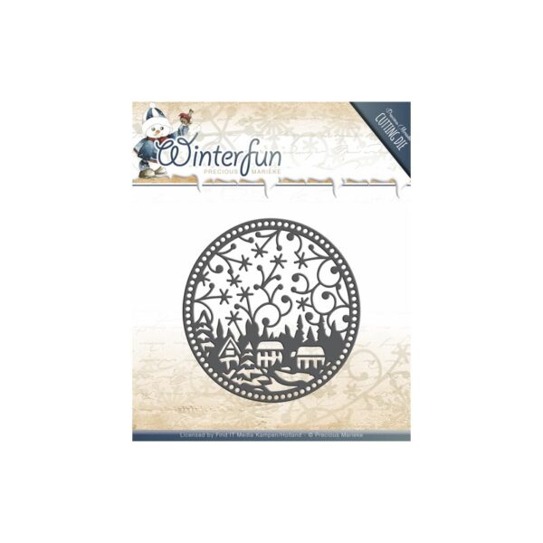 (PM10079)Die - Precious Marieke - Winterfun - Ornament