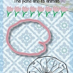 SNCCS002 Snellen Crafts Diecut & clearstamp set: "waterlily leaf"