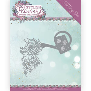 YCD10268 Dies - YC - Stylisch Flowers - Watering Can (HJ205) YCD10268 Dies - YC - Stylisch Flowers - Watering Can