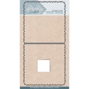 Card Deco Essentials Cutting Dies: Frame Card Serrated Edge 4K CDCD10018