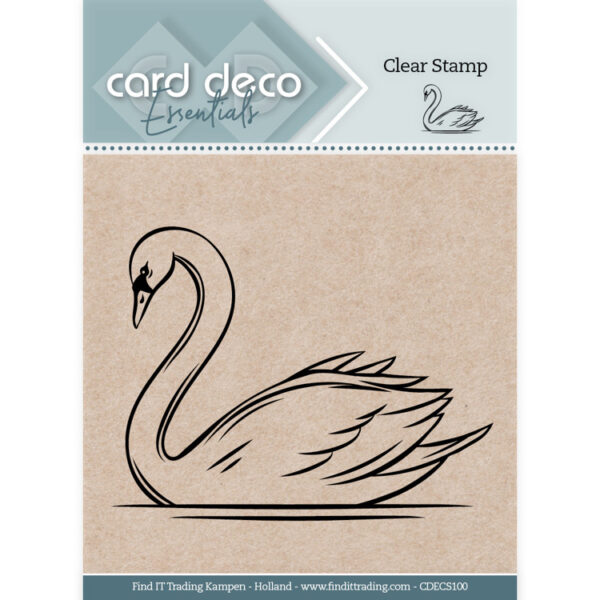 Card Deco Essentials Clear Stamps - Swan CDECS100