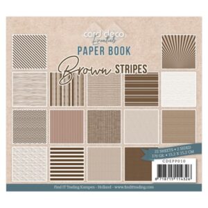 Card Deco Essentials - Paperbook - Brown Stripes Card Deco Essentials CDEPP010