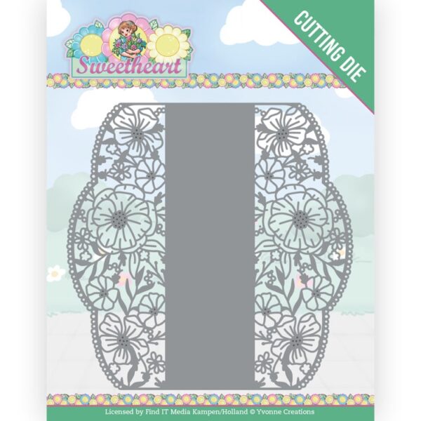 Dies - Yvonne Creations - Bubbly Girls - Sweetheart - Flower Frame YCD10271