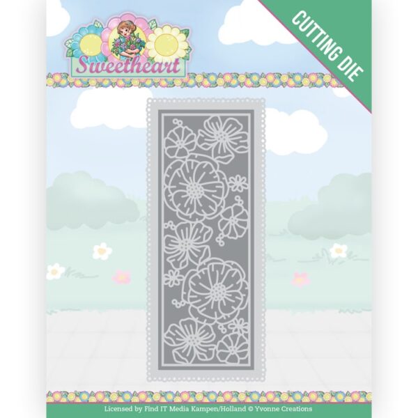 Dies - Yvonne Creations - Bubbly Girls - Sweetheart - Flower Border YCD10272