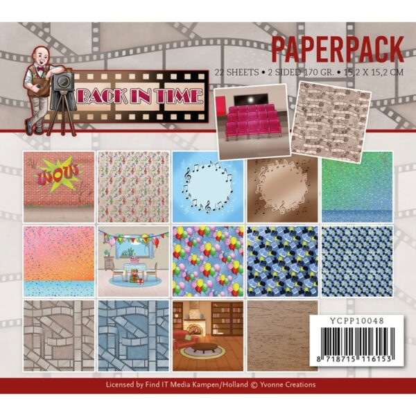 Paperpack - Yvonne Creations - Big Guys - Back in Time YCPP10048