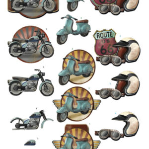 3D Cutting Sheet - Amy Design - Route 66 CD11827