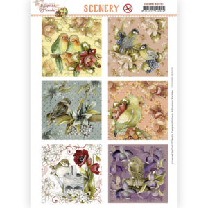 CDS10081 Scenery - PM - Aquarella - Flowers and Friends Square (HJ207)