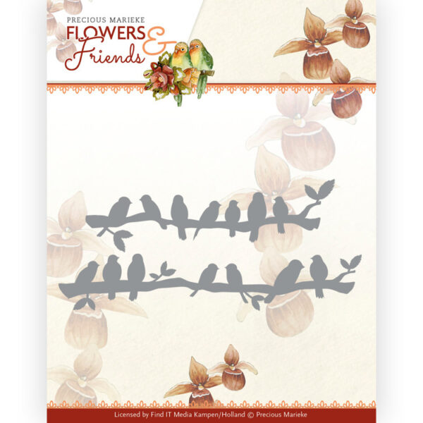 PM10231 Dies - PM - Flowers and Friends - Birds in a Row (HJ207)