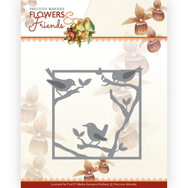 PM10232 Dies - PM - Flowers and Friends - Bird Frame (HJ207)