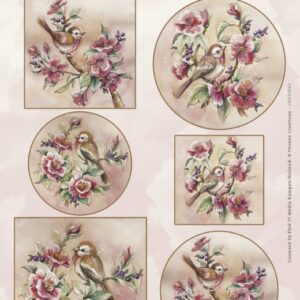 Scenery - Yvonne Creations - Aquarella - Christmas Miracle - Antique Flowers CDS10047