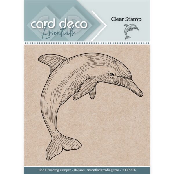Card Deco Essentials Clear Stamps - Dolphin Card Deco Essentials CDECS106