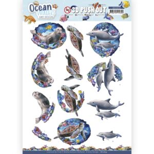 3D Push Out - Amy Design - Ocean Wonders - Sea Turtle Amy Design SB10654