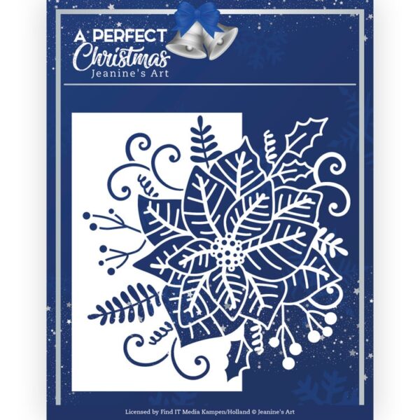 Dies - Jeanine's Art - A Perfect Christmas - Poinsettia Flower Edge JAD10157