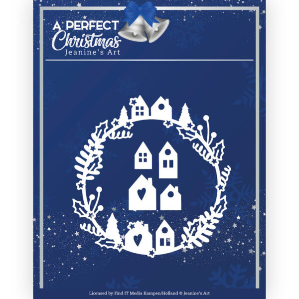 JAD10160 Dies - JA- A Perfect Christmas - Christmas Houses Wreath (HJ208)
