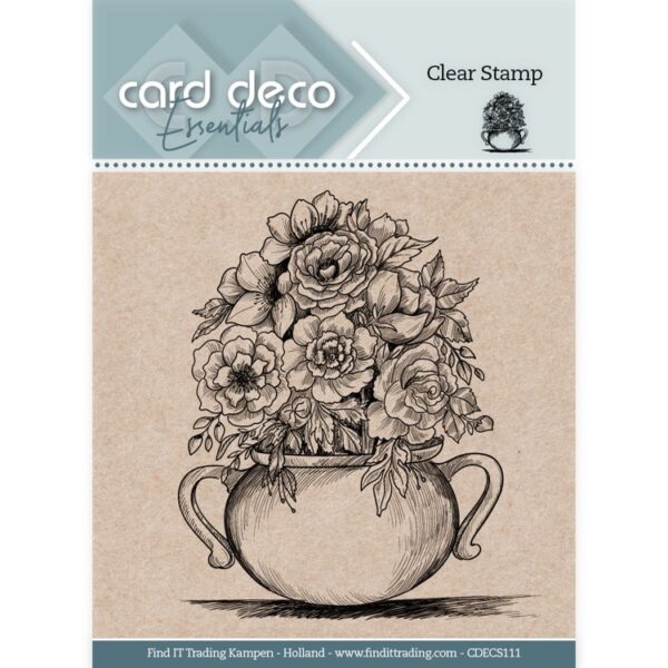 Card Deco Essentials Clear Stamps - Urban Flowers CDECS111