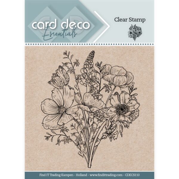 Card Deco Essentials Clear Stamps - Bouquet CDECS110